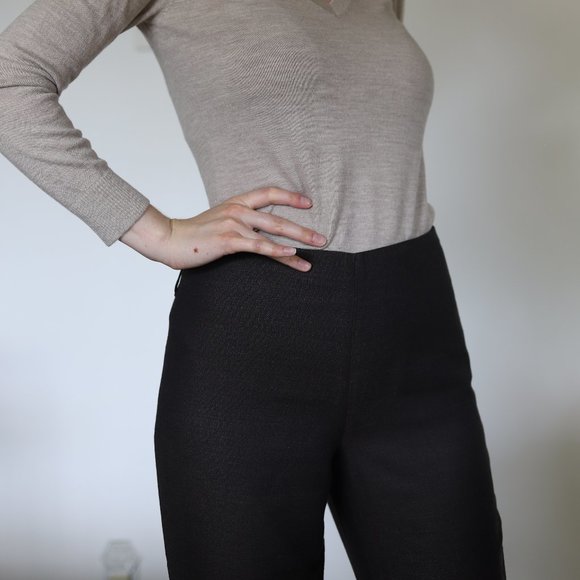 Chocolate brown work slacks - Picture 3 of 5